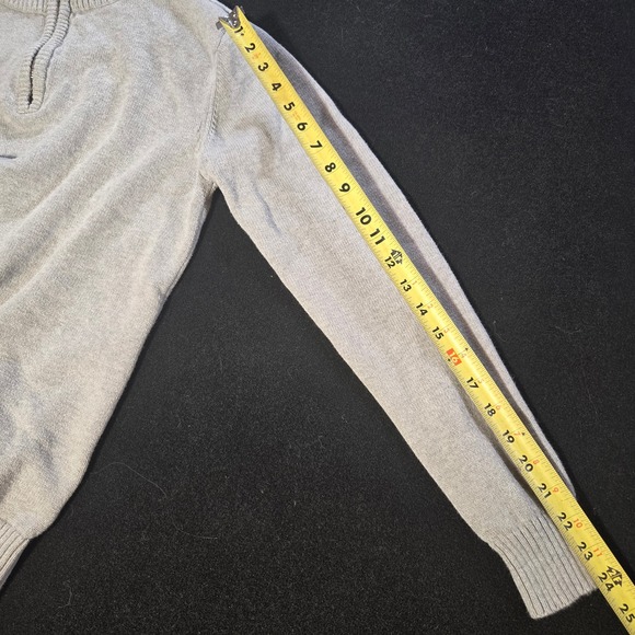 Hope & Henry 1/4 Zip Sweater Burgundy 100% Organic Cotton Medium Preppy Posh - Picture 6 of 11